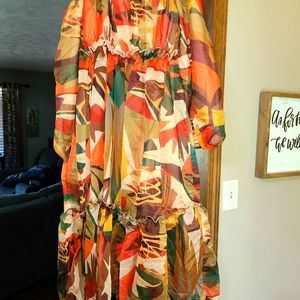 Highlight dress size Medium off the shoulder dress